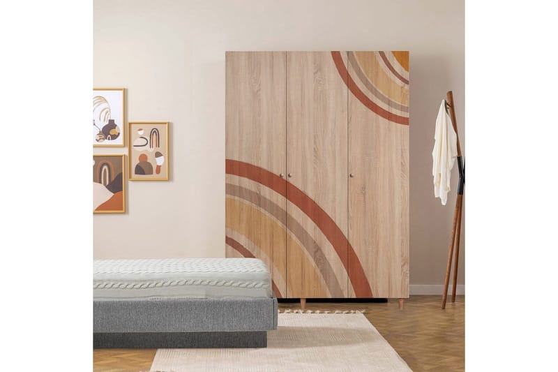 Gladfield Vaatekaappisskåp 135x192 cm - Säilytys - Vaatesäilytys - Vaatekaappi