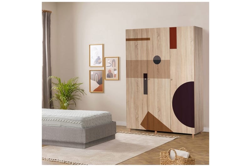 Gladfield Vaatekaappisskåp 135x192 cm - Säilytys - Vaatesäilytys - Vaatekaappi