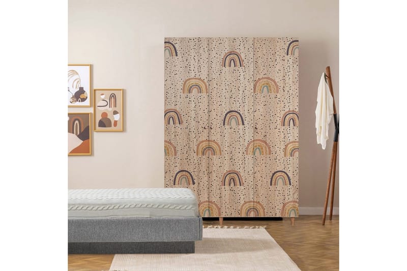 Gladfield Vaatekaappisskåp 135x192 cm - Säilytys - Vaatesäilytys - Vaatekaappi