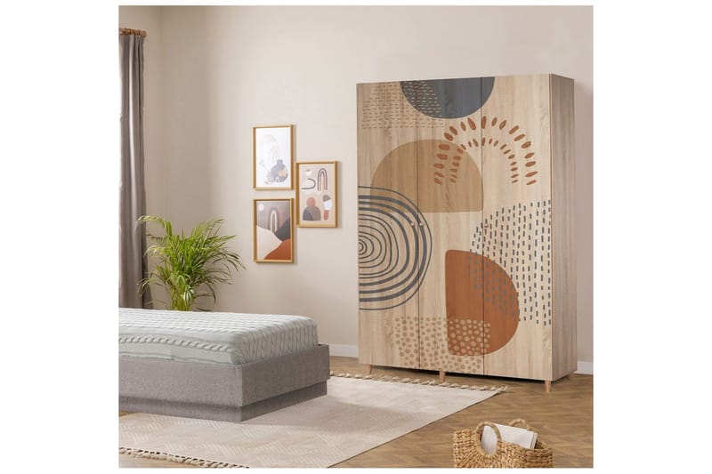 Gladfield Vaatekaappisskåp 135x192 cm - Säilytys - Vaatesäilytys - Vaatekaappi