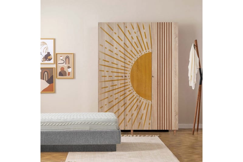 Gladfield Vaatekaappisskåp 135x192 cm - Säilytys - Vaatesäilytys - Vaatekaappi