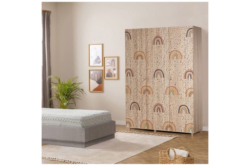 Gladfield Vaatekaappisskåp 135x192 cm - Säilytys - Vaatesäilytys - Vaatekaappi