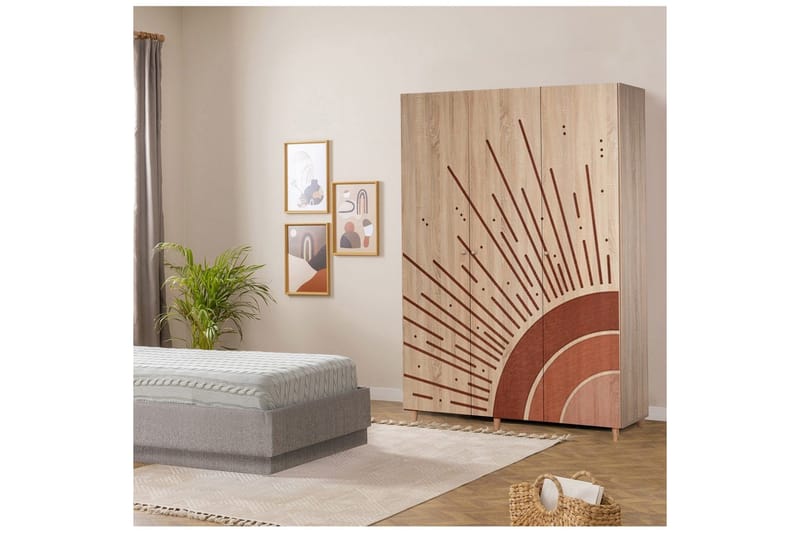 Gladfield Vaatekaappisskåp 135x192 cm - Säilytys - Vaatesäilytys - Vaatekaappi