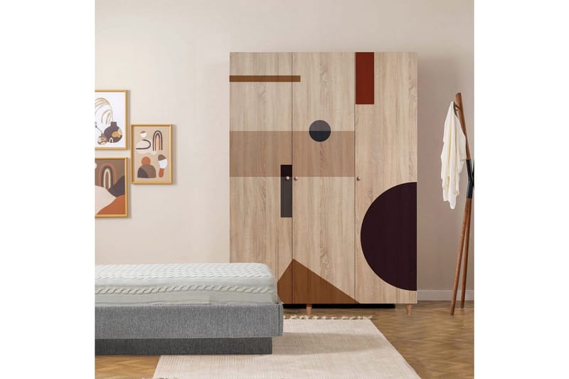 Gladfield Vaatekaappisskåp 135x192 cm - Säilytys - Vaatesäilytys - Vaatekaappi