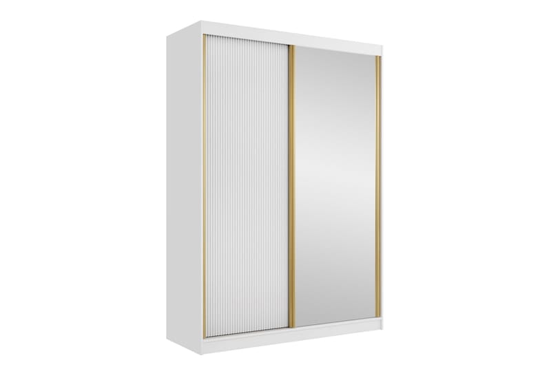 Gudelia Vaatekaappi 151x216 cm, Valkoinen