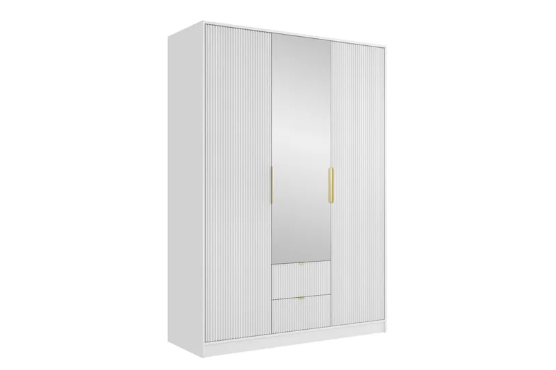 Gudelia Vaatekaappi 151x216 cm, Valkoinen