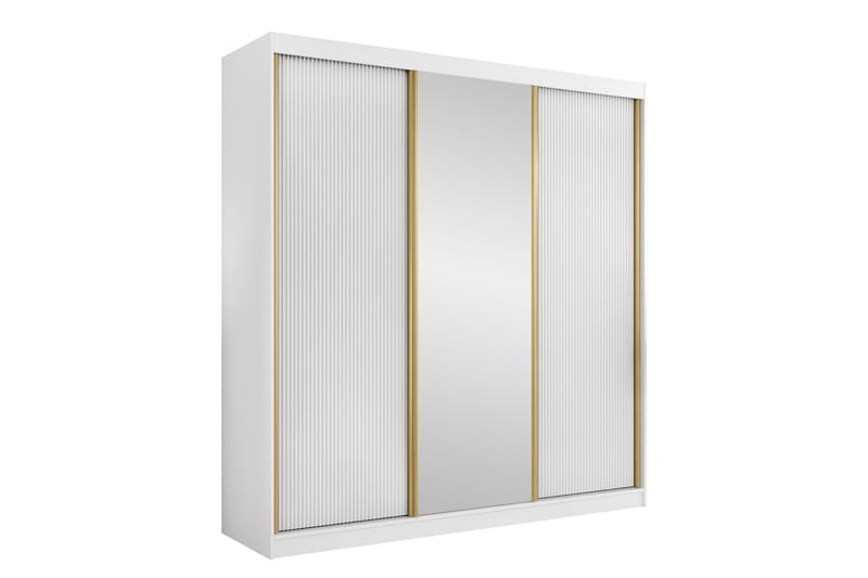 Gudelia Vaatekaappi 200x216 cm - Sininen - Säilytys - Vaatesäilytys - Vaatekaappi