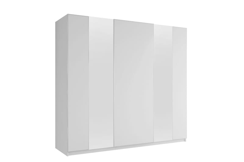 Haruna Vaatekaappi Peilillä 250x235 cm, Valkoinen