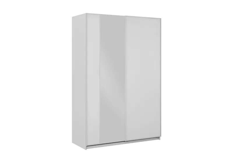 Haruna Vaatekaappi Peilillä 150x235 cm, Valkoinen