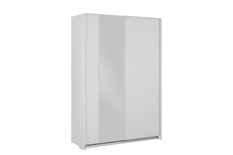 Haruna Vaatekaappi Peilillä 150x235 cm, Valkoinen