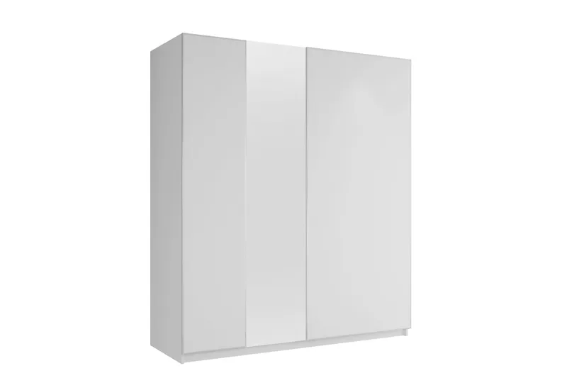 Haruna Vaatekaappi Peilillä 200x235 cm, Valkoinen