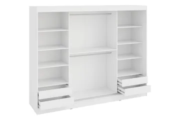 Harvans Vaatekaappi 250x203 cm - Musta - Säilytys - Vaatesäilytys - Vaatekaappi