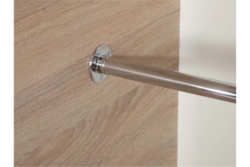 Harvinder Vaatekaappi peilillä 120x205 cm - Beige - Säilytys - Vaatesäilytys - Vaatekaappi