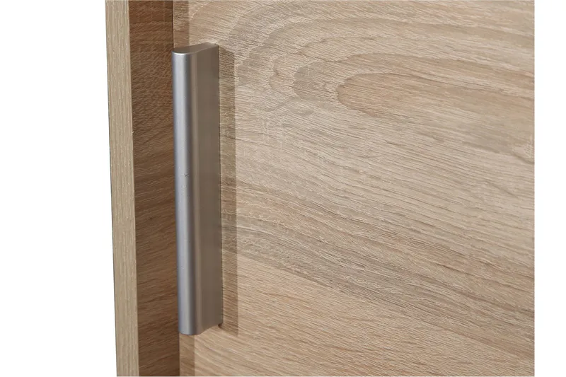 Harvinder Vaatekaappi peilillä 120x205 cm - Beige - Säilytys - Vaatesäilytys - Vaatekaappi