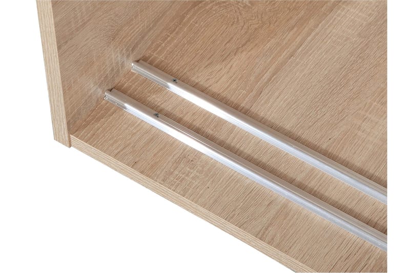 Harvinder Vaatekaappi peilillä 120x205 cm - Beige - Säilytys - Vaatesäilytys - Vaatekaappi