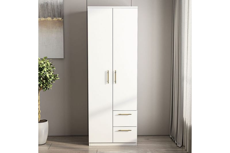 Hearst Vaatekaappisskåp 60x171,8 cm - Valkoinen - Säilytys - Vaatesäilytys - Vaatekaappi