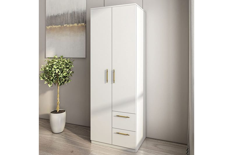 Hearst Vaatekaappisskåp 60x171,8 cm - Valkoinen - Säilytys - Vaatesäilytys - Vaatekaappi