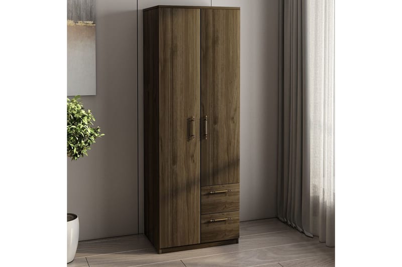 Hearst Vaatekaappisskåp 60x171,8 cm - Pähkinä - Säilytys - Vaatesäilytys - Vaatekaappi