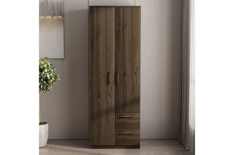 Hearst Vaatekaappisskåp 60x171,8 cm - Pähkinä - Säilytys - Vaatesäilytys - Vaatekaappi