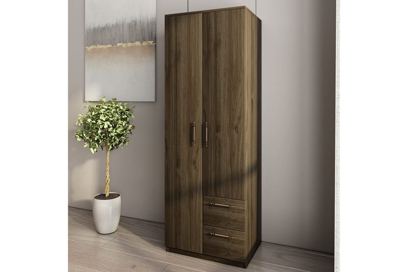 Hearst Vaatekaappisskåp 60x171,8 cm - Pähkinä - Säilytys - Vaatesäilytys - Vaatekaappi