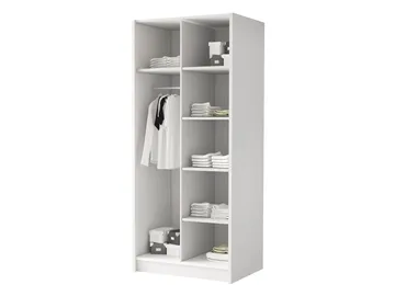 Herrljunga Vaatekaappi 100x215 cm - Ruskea/Musta - Säilytys - Vaatesäilytys - Vaatekaappi