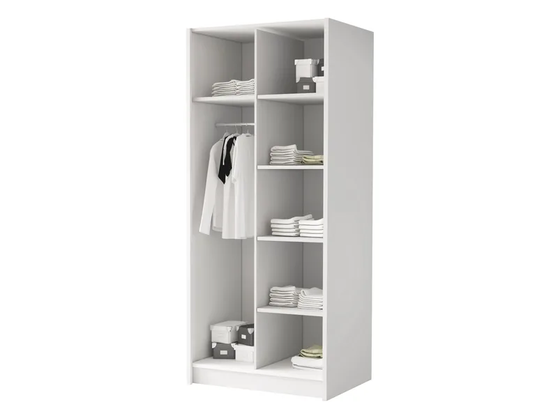 Herrljunga Vaatekaappi 100x215 cm - Ruskea/Musta - Säilytys - Vaatesäilytys - Vaatekaappi