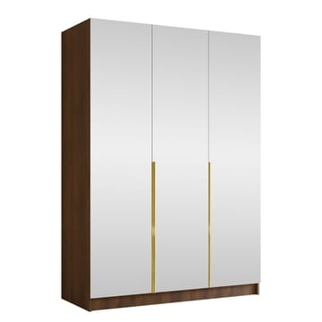 Herrljunga Vaatekaappi Peilillä 150x215 cm - Kulta/Peili - Säilytys - Vaatesäilytys - Vaatekaappi