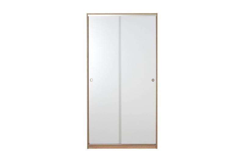 Jovel-vaatekaappi 94x182 cm - Valkoinen/Korallinpunainen - Säilytys - Vaatesäilytys - Vaatekaappi