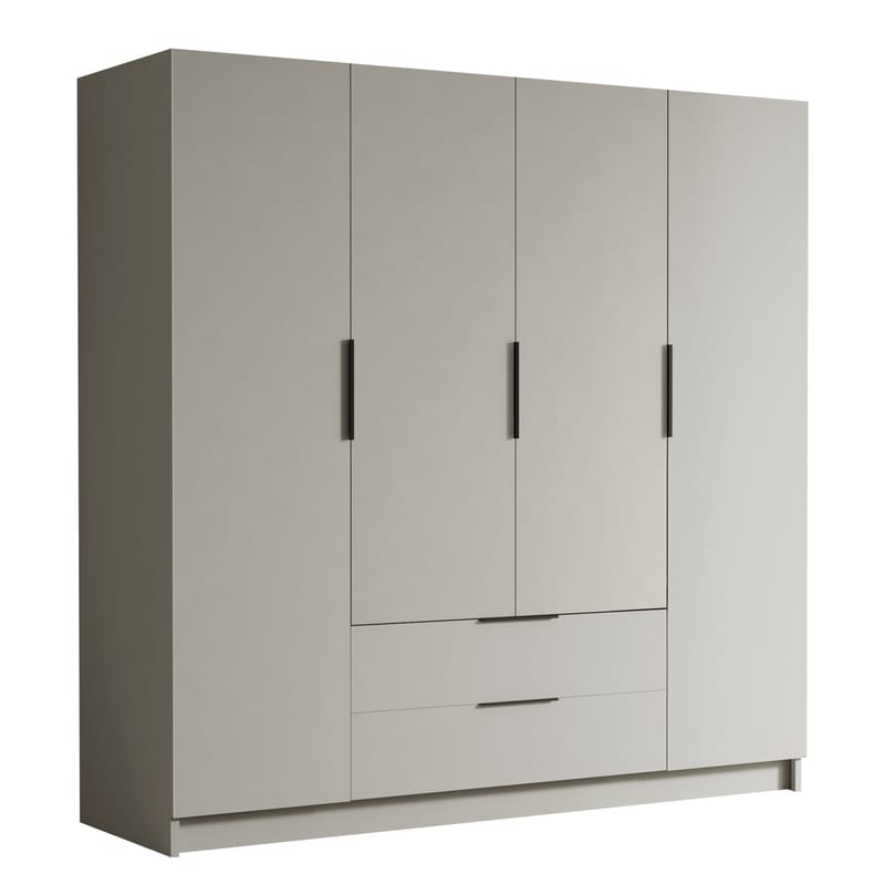 Kelros Vaatekaappi 200x216 cm - Beige - Säilytys - Vaatesäilytys - Vaatekaappi