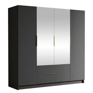 Kelros Vaatekaappi peilillä 200x216 cm