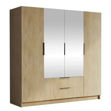 Kelros Vaatekaappi peilillä 200x216 cm