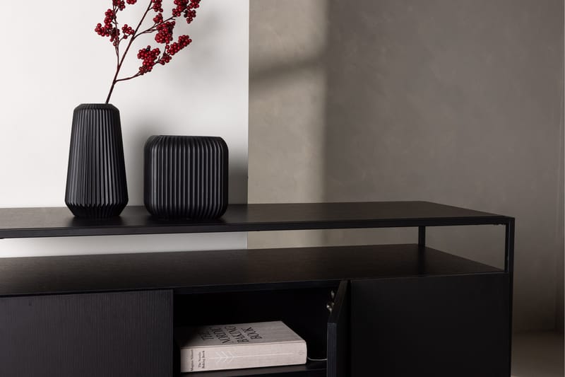 Kingsport Vaatekaappi 120x80 cm - Musta - Säilytys - Säilytyskalusteet - Senkki