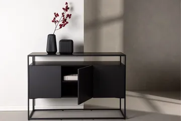 Kingsport Vaatekaappi 120x80 cm - Musta - Säilytys - Säilytyskalusteet - Senkki