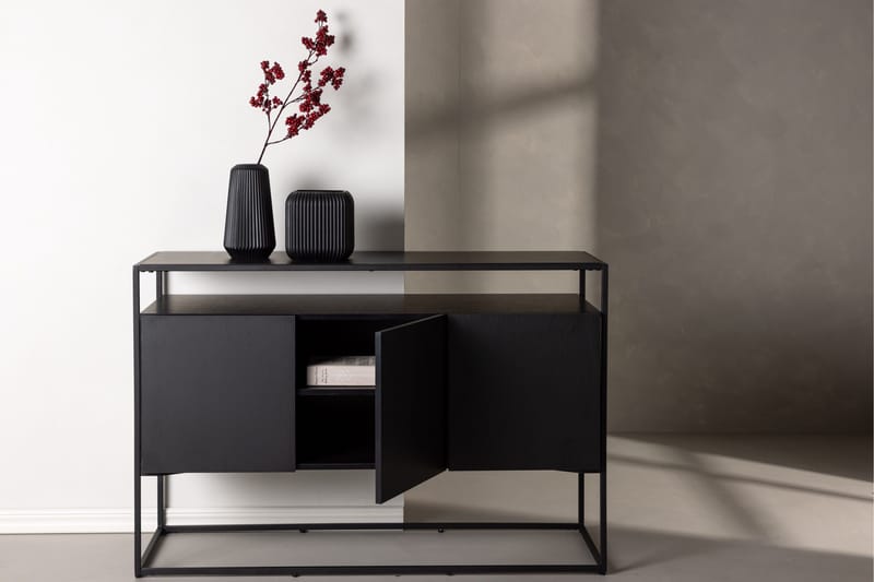 Kingsport Vaatekaappi 120x80 cm - Musta - Säilytys - Säilytyskalusteet - Senkki