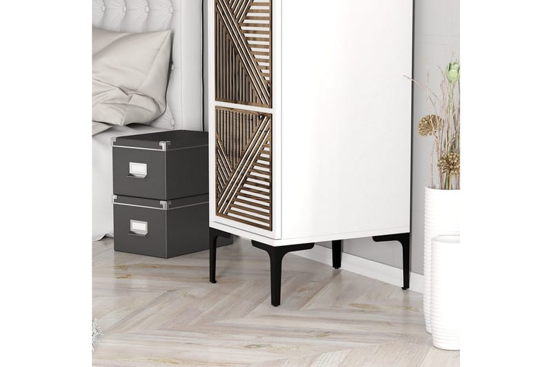 Kumsal Vaatekaappi 40x47,5 cm - Valkoinen - Säilytys - Vaatesäilytys - Vaatekaappi