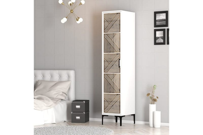 Kumsal Vaatekaappi 40x47,5 cm - Valkoinen - Säilytys - Vaatesäilytys - Vaatekaappi