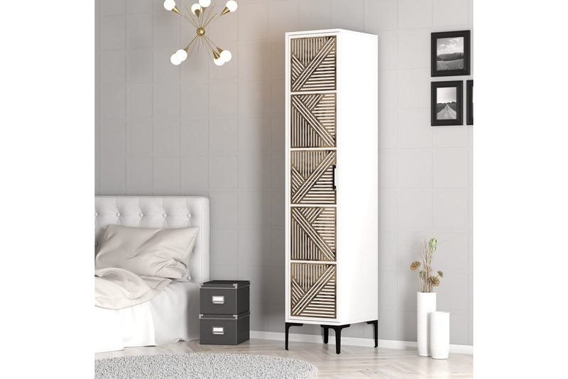 Kumsal Vaatekaappi 40x47,5 cm - Valkoinen - Säilytys - Vaatesäilytys - Vaatekaappi