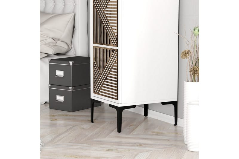 Kumsal Vaatekaappi 40x47,5 cm - Valkoinen - Säilytys - Vaatesäilytys - Vaatekaappi