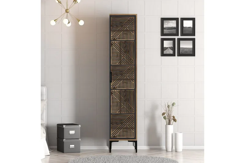 Kumsal Vaatekaappi 40x47,5 cm - Pähkinä/Antrasiitti - Säilytys - Vaatesäilytys - Vaatekaappi