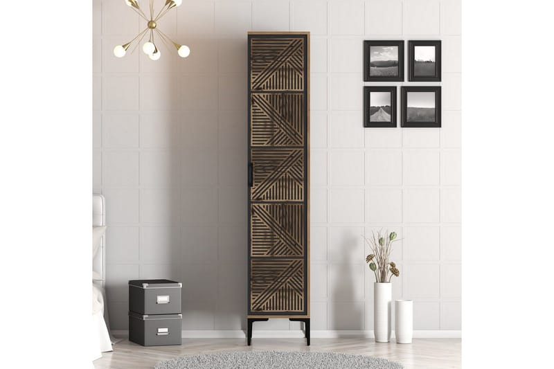 Kumsal Vaatekaappi 40x47,5 cm - Pähkinä/Antrasiitti - Säilytys - Vaatesäilytys - Vaatekaappi