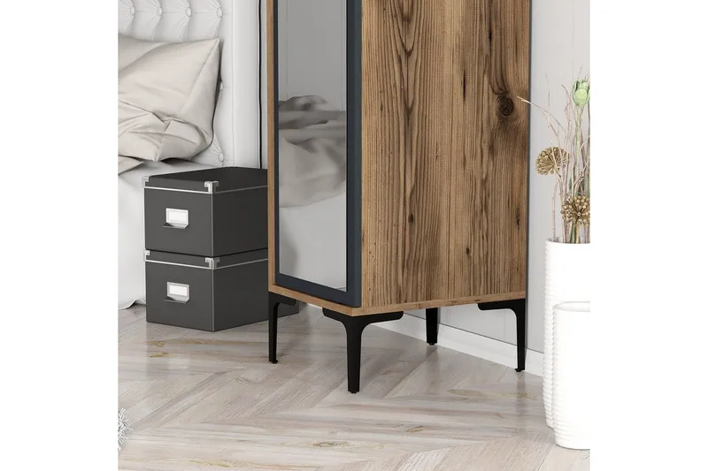 Kumsal Vaatekaappi 40x47,5 cm - Pähkinä/Antrasiitti - Säilytys - Vaatesäilytys - Vaatekaappi