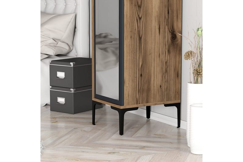 Kumsal Vaatekaappi 40x47,5 cm - Pähkinä/Antrasiitti - Säilytys - Vaatesäilytys - Vaatekaappi