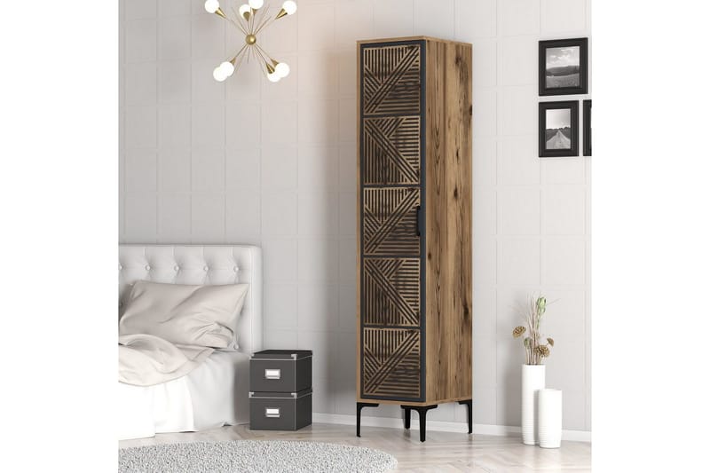 Kumsal Vaatekaappi 40x47,5 cm - Pähkinä/Antrasiitti - Säilytys - Vaatesäilytys - Vaatekaappi