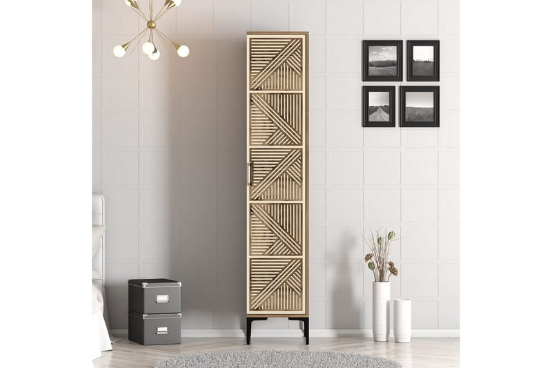 Kumsal Vaatekaappi 40x47,5 cm - Pähkinä/Kerma - Säilytys - Vaatesäilytys - Vaatekaappi