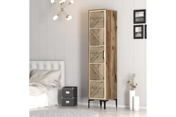 Kumsal Vaatekaappi 40x47,5 cm - Pähkinä/Kerma - Säilytys - Vaatesäilytys - Vaatekaappi