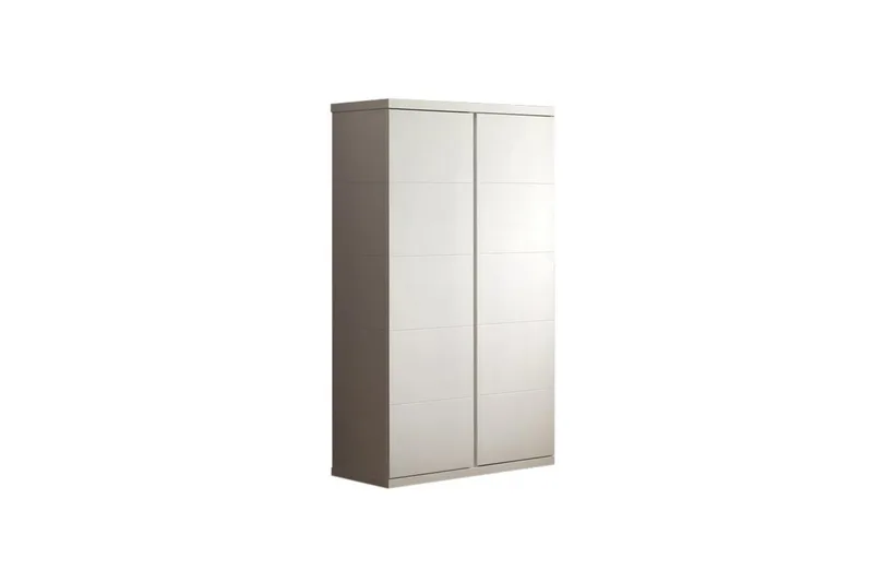Lara vaatekaappi 57x205 cm puuta, Valkoinen