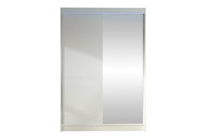 Liverpool Vaatekaappi Peilillä 120x200 cm - Valkoinen - Säilytys - Vaatesäilytys - Vaatekaappi