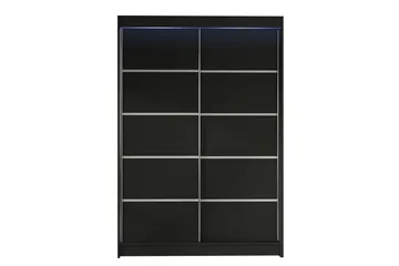 LUDGERSHALL Vaatekaappi 120x200 cm Musta