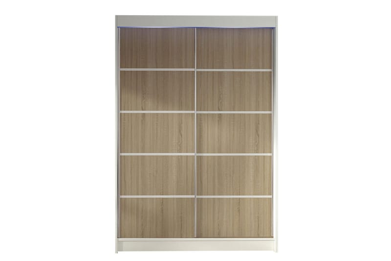 LUDGERSHALL Vaatekaappi 120x200 cm Ruskea/Valkoinen - Ruskea/Valkoinen - Säilytys - Vaatesäilytys - Vaatekaappi