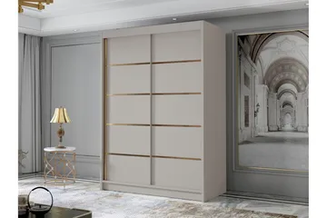 Lungos Kaappi 120x200 cm - Beige - Säilytys - Vaatesäilytys - Vaatekaappi
